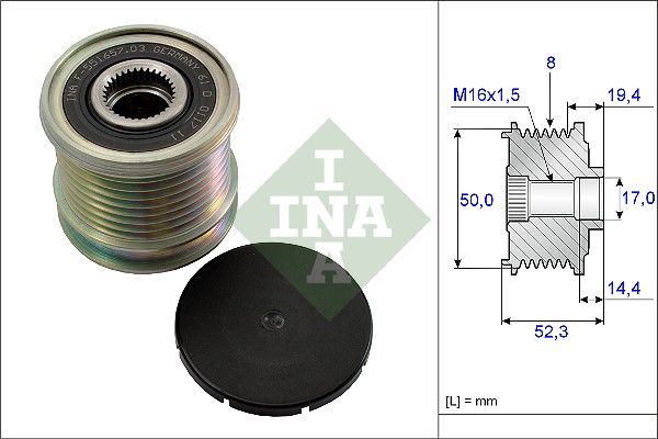 WILMINK GROUP Механизм свободного хода генератора WG1253687